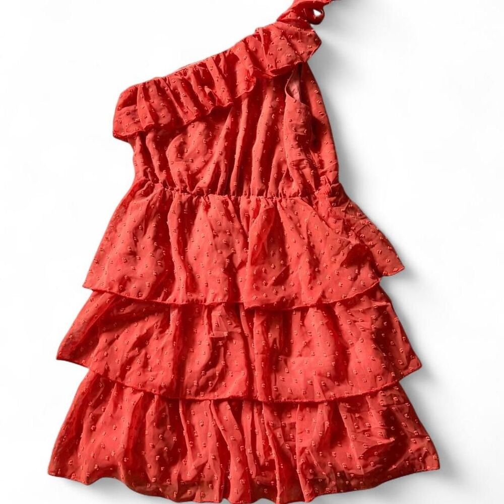 SHEIN coral one shoulder dress Size M
